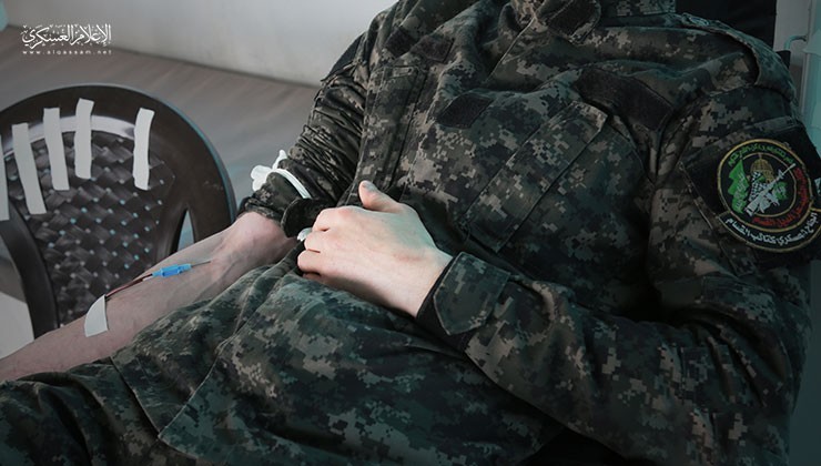 Al-Qassam Brigades organise a blood donation campaign