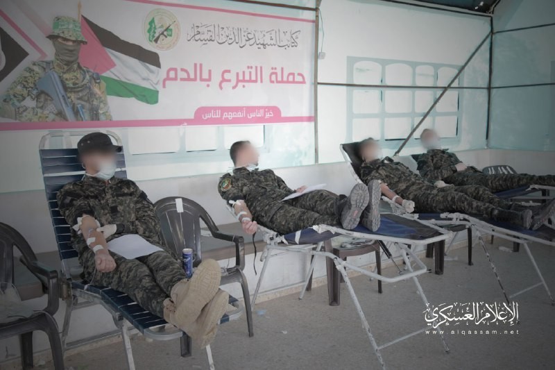 Al-Qassam Brigades organise a blood donation campaign